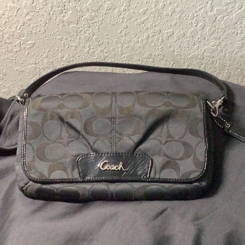 Coach Legacy signature wristlet wallet small purse